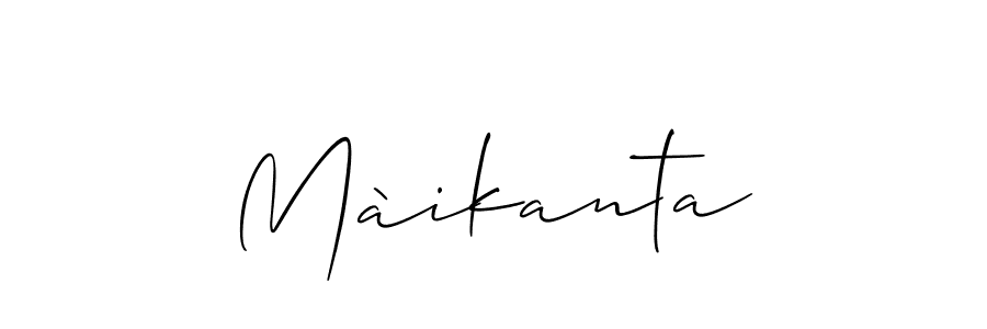 Make a short Màikanta signature style. Manage your documents anywhere anytime using Allison_Script. Create and add eSignatures, submit forms, share and send files easily. Màikanta signature style 2 images and pictures png