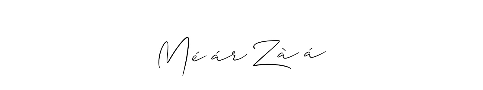 How to make Méحár Zàدá name signature. Use Allison_Script style for creating short signs online. This is the latest handwritten sign. Méحár Zàدá signature style 2 images and pictures png