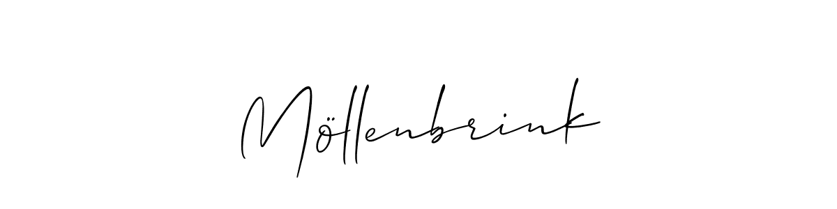 How to Draw Möllenbrink signature style? Allison_Script is a latest design signature styles for name Möllenbrink. Möllenbrink signature style 2 images and pictures png