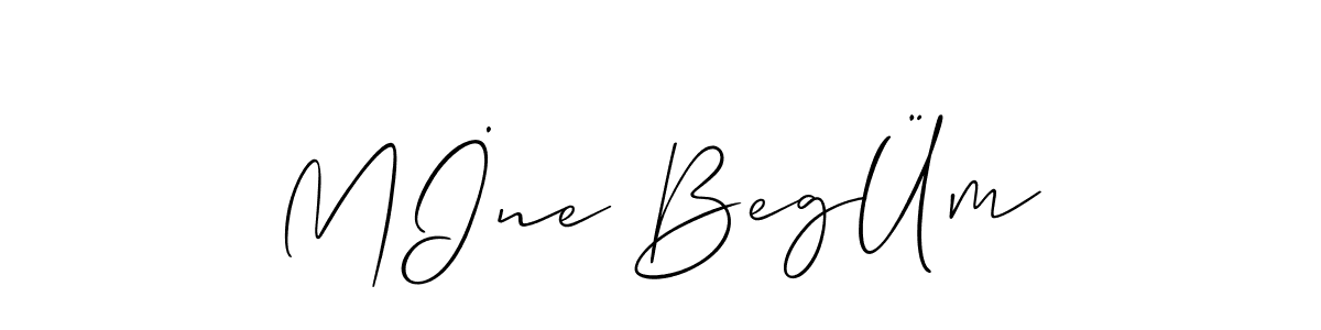 Also You can easily find your signature by using the search form. We will create Mİne BegÜm name handwritten signature images for you free of cost using Allison_Script sign style. Mİne BegÜm signature style 2 images and pictures png