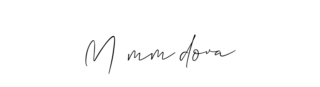 Use a signature maker to create a handwritten signature online. With this signature software, you can design (Allison_Script) your own signature for name Məmmədova. Məmmədova signature style 2 images and pictures png