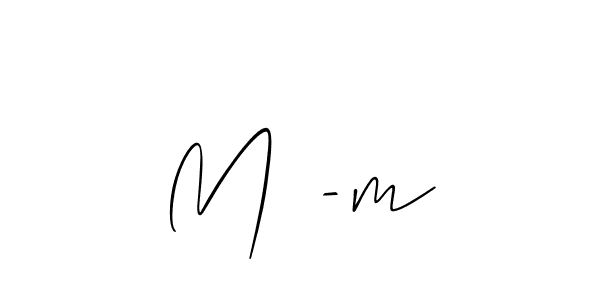 if you are searching for the best signature style for your name Mᴀ-m. so please give up your signature search. here we have designed multiple signature styles  using Allison_Script. Mᴀ-m signature style 2 images and pictures png