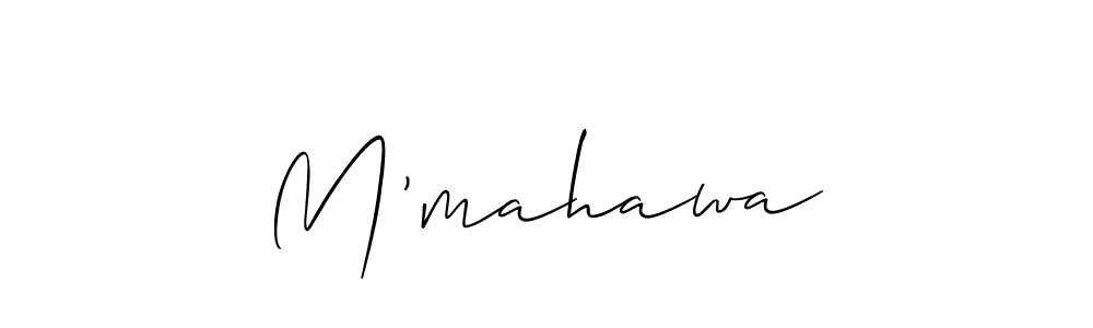 if you are searching for the best signature style for your name M’mahawa. so please give up your signature search. here we have designed multiple signature styles  using Allison_Script. M’mahawa signature style 2 images and pictures png