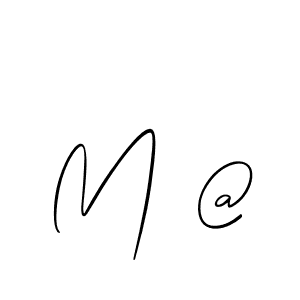 Make a beautiful signature design for name M @. Use this online signature maker to create a handwritten signature for free. M @ signature style 2 images and pictures png