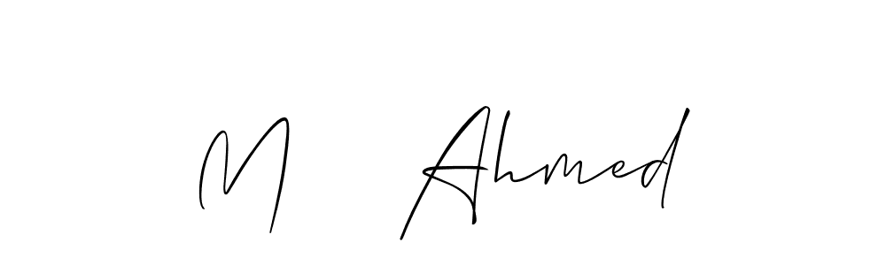 M    Ahmed stylish signature style. Best Handwritten Sign (Allison_Script) for my name. Handwritten Signature Collection Ideas for my name M    Ahmed. M    Ahmed signature style 2 images and pictures png