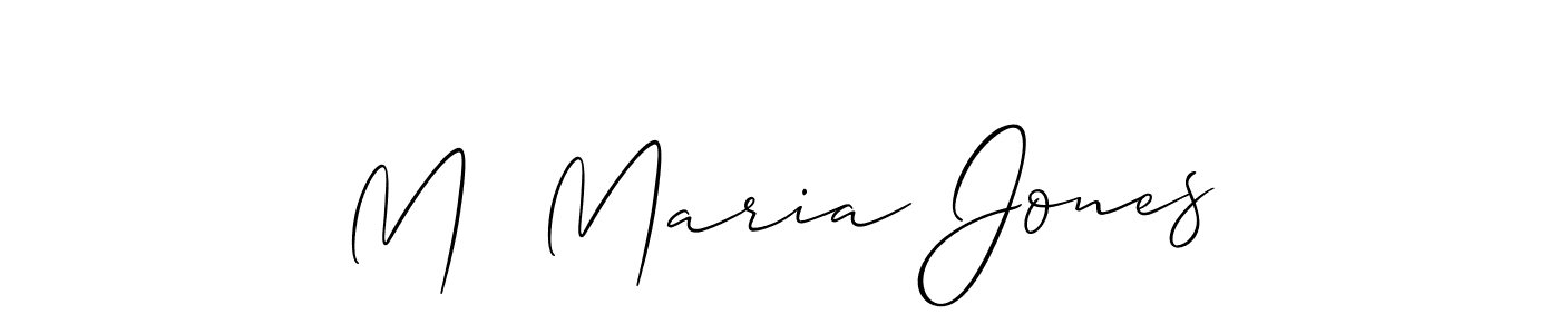 Also we have M  Maria Jones name is the best signature style. Create professional handwritten signature collection using Allison_Script autograph style. M  Maria Jones signature style 2 images and pictures png