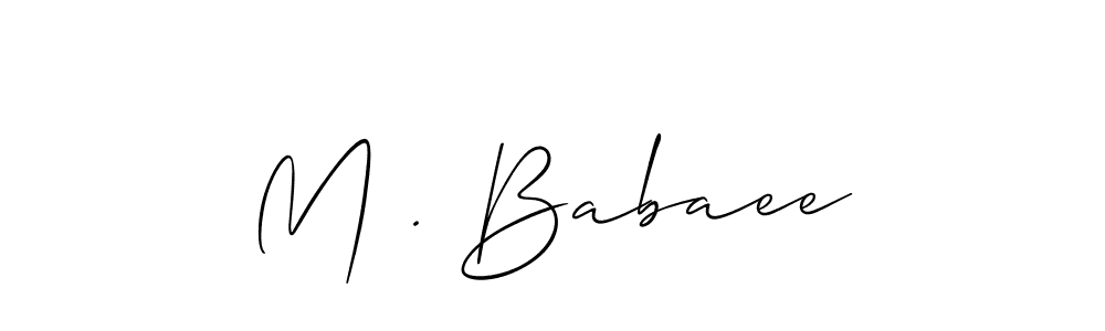 See photos of M . Babaee official signature by Spectra . Check more albums & portfolios. Read reviews & check more about Allison_Script font. M . Babaee signature style 2 images and pictures png