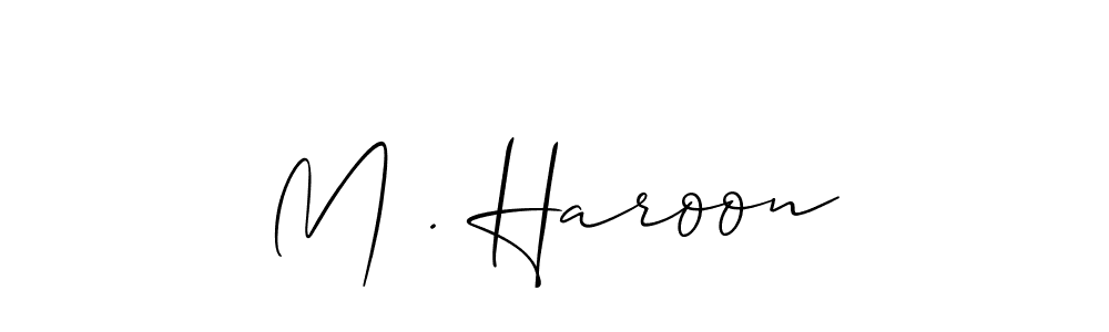 if you are searching for the best signature style for your name M . Haroon. so please give up your signature search. here we have designed multiple signature styles  using Allison_Script. M . Haroon signature style 2 images and pictures png