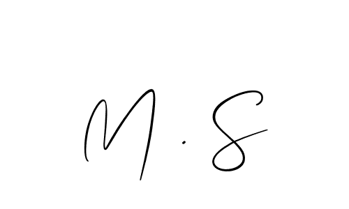 It looks lik you need a new signature style for name M . S. Design unique handwritten (Allison_Script) signature with our free signature maker in just a few clicks. M . S signature style 2 images and pictures png