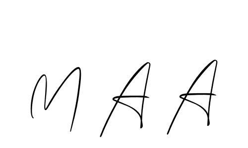 M A A stylish signature style. Best Handwritten Sign (Allison_Script) for my name. Handwritten Signature Collection Ideas for my name M A A. M A A signature style 2 images and pictures png