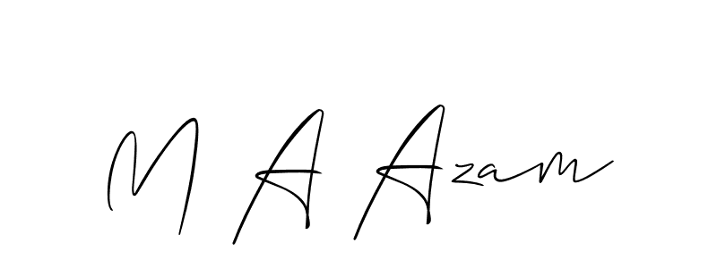 Make a short M A Azam signature style. Manage your documents anywhere anytime using Allison_Script. Create and add eSignatures, submit forms, share and send files easily. M A Azam signature style 2 images and pictures png