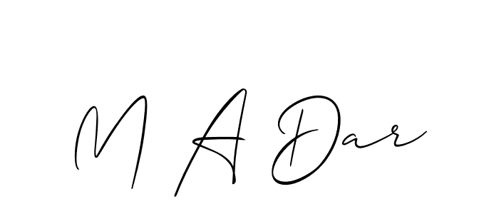 You can use this online signature creator to create a handwritten signature for the name M A Dar. This is the best online autograph maker. M A Dar signature style 2 images and pictures png