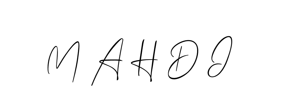 Make a beautiful signature design for name M A H D I. Use this online signature maker to create a handwritten signature for free. M A H D I signature style 2 images and pictures png