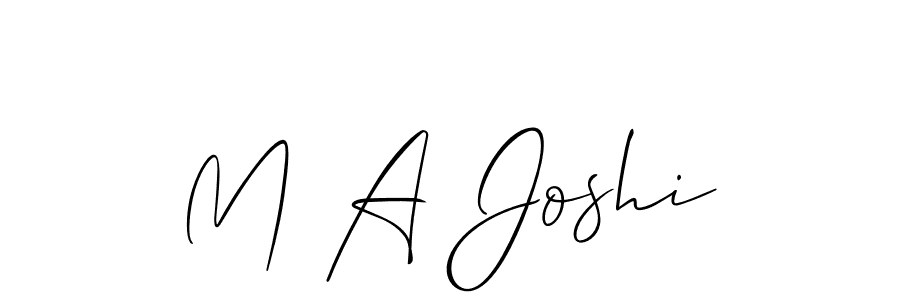 Make a short M A Joshi signature style. Manage your documents anywhere anytime using Allison_Script. Create and add eSignatures, submit forms, share and send files easily. M A Joshi signature style 2 images and pictures png