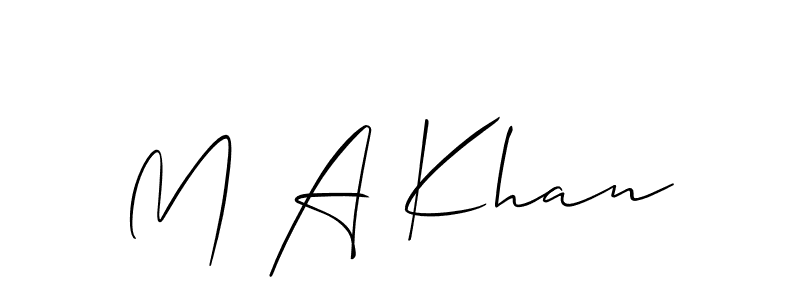 You can use this online signature creator to create a handwritten signature for the name M A Khan. This is the best online autograph maker. M A Khan signature style 2 images and pictures png