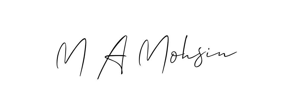 Make a beautiful signature design for name M A Mohsin. Use this online signature maker to create a handwritten signature for free. M A Mohsin signature style 2 images and pictures png