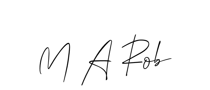 You should practise on your own different ways (Allison_Script) to write your name (M A Rob) in signature. don't let someone else do it for you. M A Rob signature style 2 images and pictures png