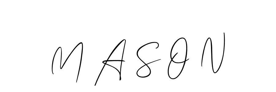 Make a beautiful signature design for name M A S O N. Use this online signature maker to create a handwritten signature for free. M A S O N signature style 2 images and pictures png