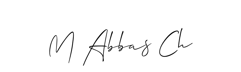 Similarly Allison_Script is the best handwritten signature design. Signature creator online .You can use it as an online autograph creator for name M Abbas Ch. M Abbas Ch signature style 2 images and pictures png