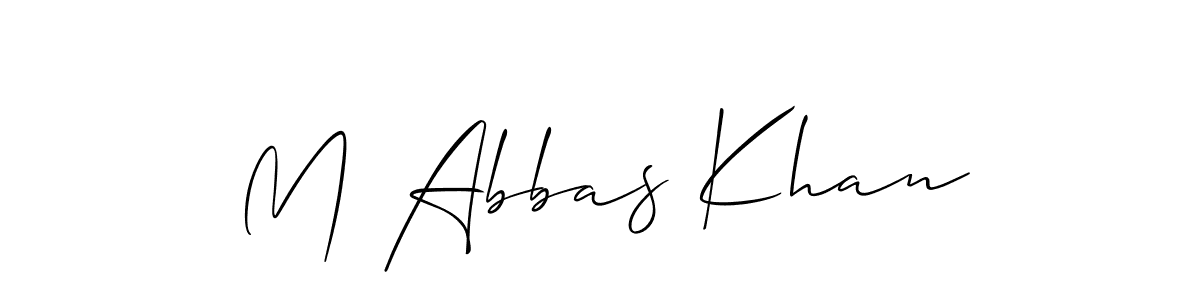 This is the best signature style for the M Abbas Khan name. Also you like these signature font (Allison_Script). Mix name signature. M Abbas Khan signature style 2 images and pictures png
