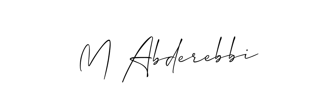 M Abderebbi stylish signature style. Best Handwritten Sign (Allison_Script) for my name. Handwritten Signature Collection Ideas for my name M Abderebbi. M Abderebbi signature style 2 images and pictures png