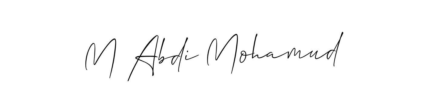 Make a beautiful signature design for name M Abdi Mohamud. Use this online signature maker to create a handwritten signature for free. M Abdi Mohamud signature style 2 images and pictures png