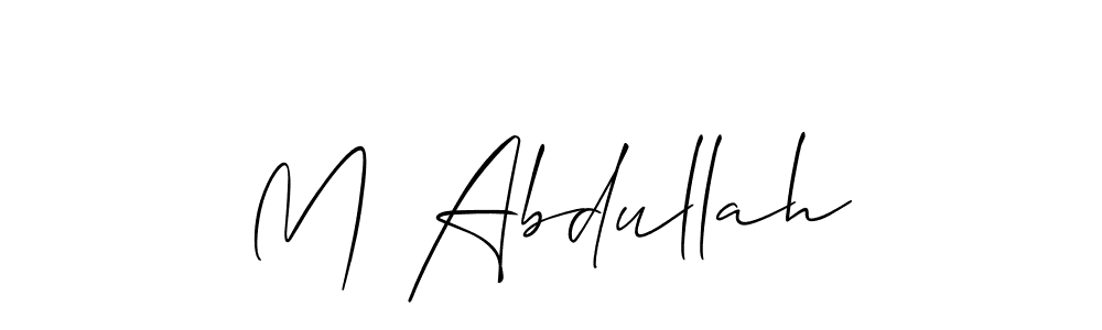 Make a short M Abdullah signature style. Manage your documents anywhere anytime using Allison_Script. Create and add eSignatures, submit forms, share and send files easily. M Abdullah signature style 2 images and pictures png