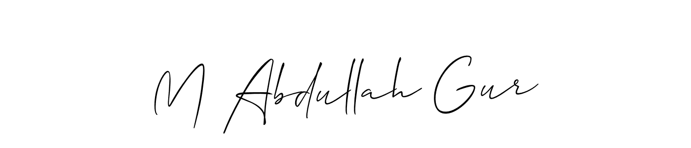 Similarly Allison_Script is the best handwritten signature design. Signature creator online .You can use it as an online autograph creator for name M Abdullah Gur. M Abdullah Gur signature style 2 images and pictures png