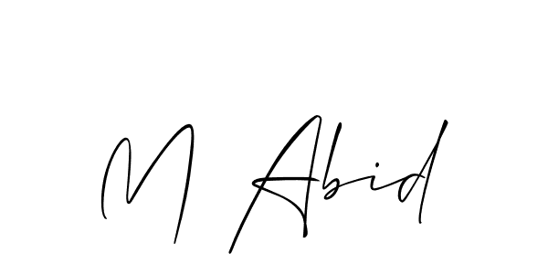 You can use this online signature creator to create a handwritten signature for the name M Abid. This is the best online autograph maker. M Abid signature style 2 images and pictures png