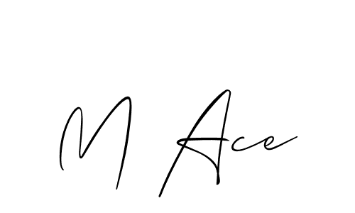 Similarly Allison_Script is the best handwritten signature design. Signature creator online .You can use it as an online autograph creator for name M Ace. M Ace signature style 2 images and pictures png