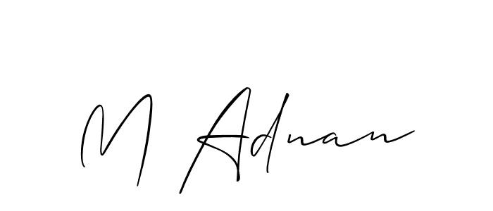 This is the best signature style for the M Adnan name. Also you like these signature font (Allison_Script). Mix name signature. M Adnan signature style 2 images and pictures png