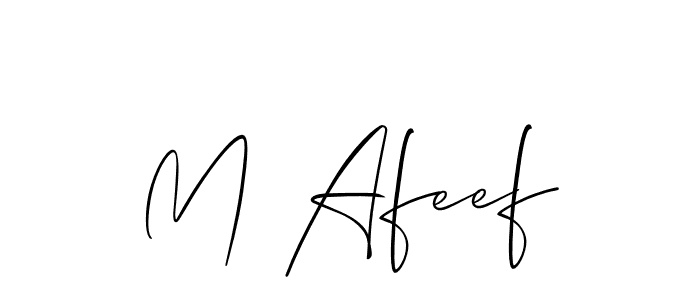 Similarly Allison_Script is the best handwritten signature design. Signature creator online .You can use it as an online autograph creator for name M Afeef. M Afeef signature style 2 images and pictures png