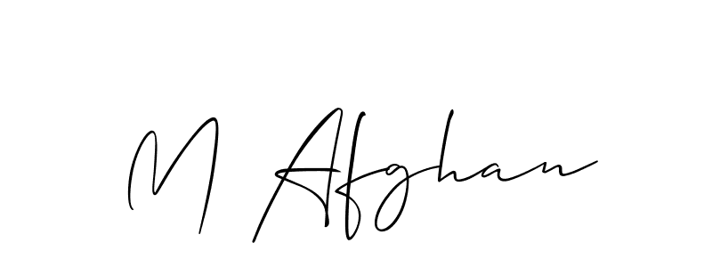 How to make M Afghan name signature. Use Allison_Script style for creating short signs online. This is the latest handwritten sign. M Afghan signature style 2 images and pictures png