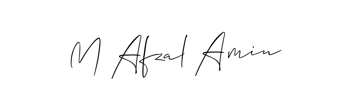 Design your own signature with our free online signature maker. With this signature software, you can create a handwritten (Allison_Script) signature for name M Afzal Amin. M Afzal Amin signature style 2 images and pictures png