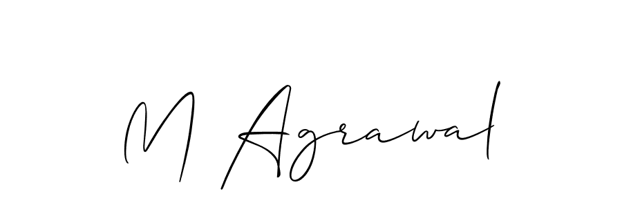 Allison_Script is a professional signature style that is perfect for those who want to add a touch of class to their signature. It is also a great choice for those who want to make their signature more unique. Get M Agrawal name to fancy signature for free. M Agrawal signature style 2 images and pictures png