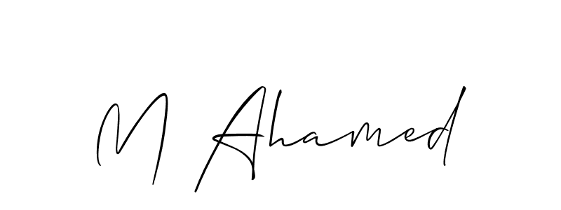 Here are the top 10 professional signature styles for the name M Ahamed. These are the best autograph styles you can use for your name. M Ahamed signature style 2 images and pictures png