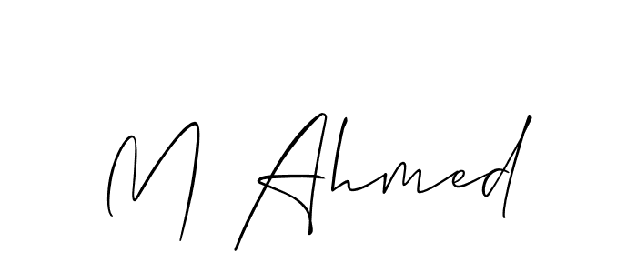 You can use this online signature creator to create a handwritten signature for the name M Ahmed. This is the best online autograph maker. M Ahmed signature style 2 images and pictures png