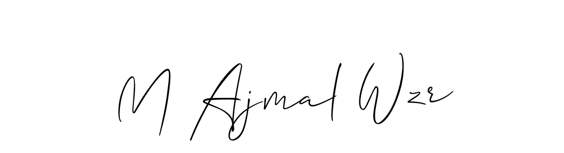 Make a beautiful signature design for name M Ajmal Wzr. Use this online signature maker to create a handwritten signature for free. M Ajmal Wzr signature style 2 images and pictures png