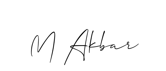 You should practise on your own different ways (Allison_Script) to write your name (M Akbar) in signature. don't let someone else do it for you. M Akbar signature style 2 images and pictures png