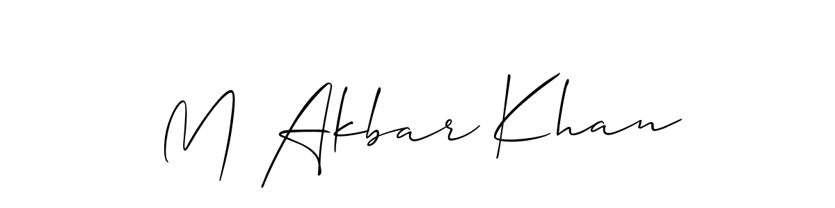 How to Draw M Akbar Khan signature style? Allison_Script is a latest design signature styles for name M Akbar Khan. M Akbar Khan signature style 2 images and pictures png