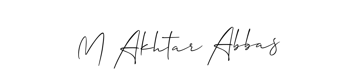 Also we have M Akhtar Abbas name is the best signature style. Create professional handwritten signature collection using Allison_Script autograph style. M Akhtar Abbas signature style 2 images and pictures png