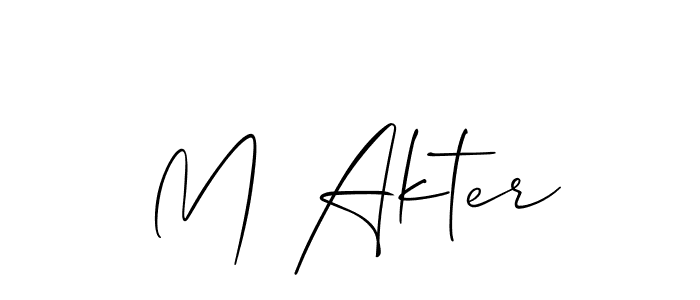 Check out images of Autograph of M Akter name. Actor M Akter Signature Style. Allison_Script is a professional sign style online. M Akter signature style 2 images and pictures png