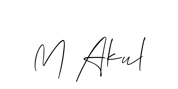 Make a short M Akul signature style. Manage your documents anywhere anytime using Allison_Script. Create and add eSignatures, submit forms, share and send files easily. M Akul signature style 2 images and pictures png