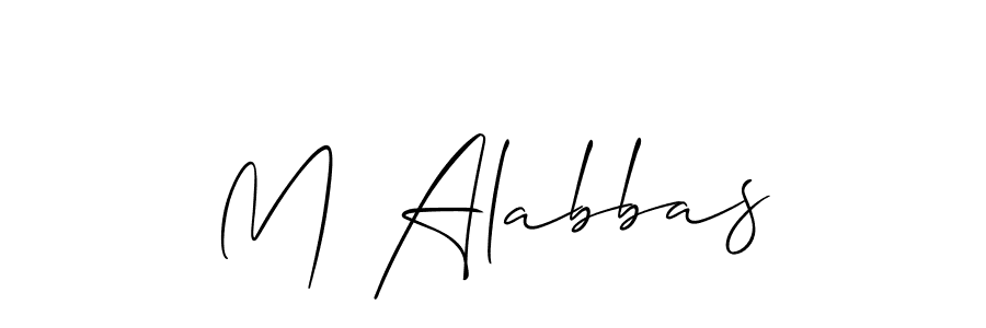 if you are searching for the best signature style for your name M Alabbas. so please give up your signature search. here we have designed multiple signature styles  using Allison_Script. M Alabbas signature style 2 images and pictures png