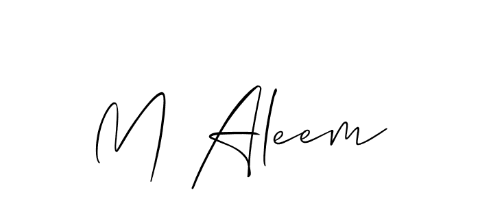 Once you've used our free online signature maker to create your best signature Allison_Script style, it's time to enjoy all of the benefits that M Aleem name signing documents. M Aleem signature style 2 images and pictures png