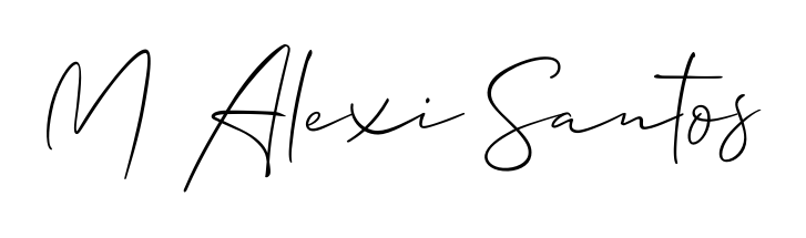 You can use this online signature creator to create a handwritten signature for the name M Alexi Santos. This is the best online autograph maker. M Alexi Santos signature style 2 images and pictures png