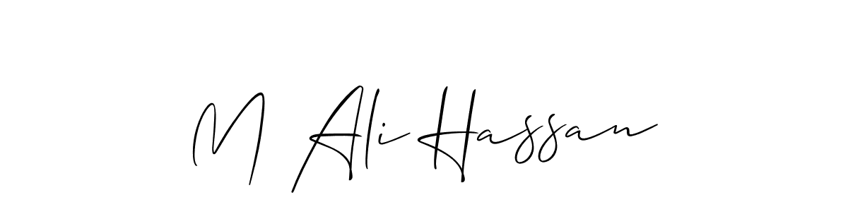 Also You can easily find your signature by using the search form. We will create M Ali Hassan name handwritten signature images for you free of cost using Allison_Script sign style. M Ali Hassan signature style 2 images and pictures png