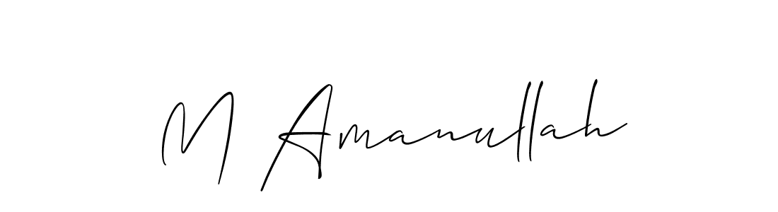 Make a beautiful signature design for name M Amanullah. Use this online signature maker to create a handwritten signature for free. M Amanullah signature style 2 images and pictures png