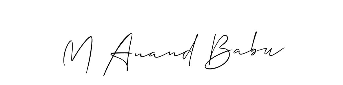 Best and Professional Signature Style for M Anand Babu. Allison_Script Best Signature Style Collection. M Anand Babu signature style 2 images and pictures png