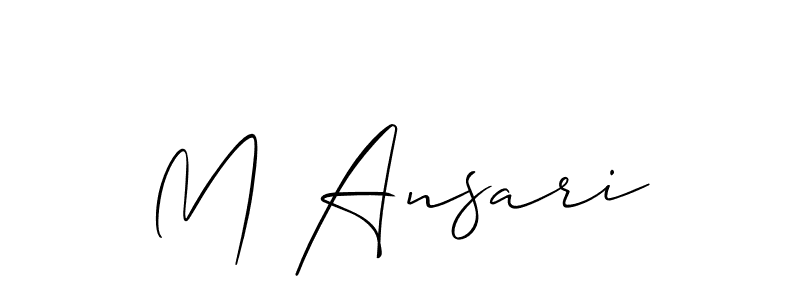 How to Draw M Ansari signature style? Allison_Script is a latest design signature styles for name M Ansari. M Ansari signature style 2 images and pictures png